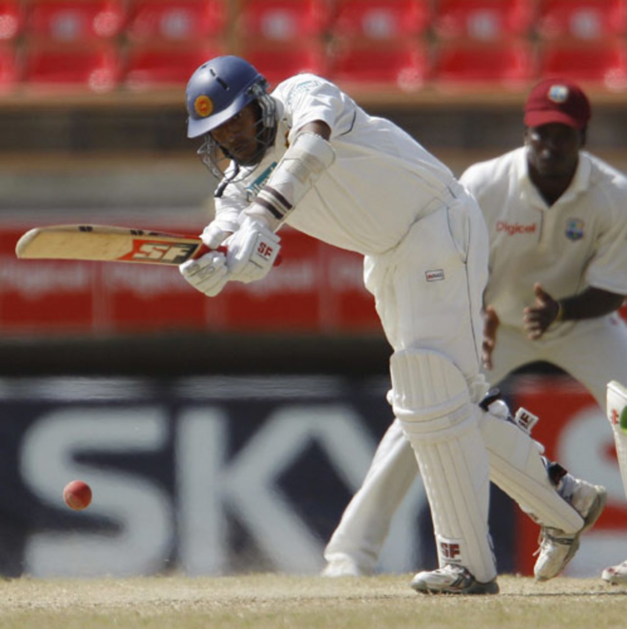 Thilan Samaraweera boosted Sri Lanka with an unbeaten 56, West Indies v Sri Lanka, 1st Test, Guyana, 4th day, March 25, 2008