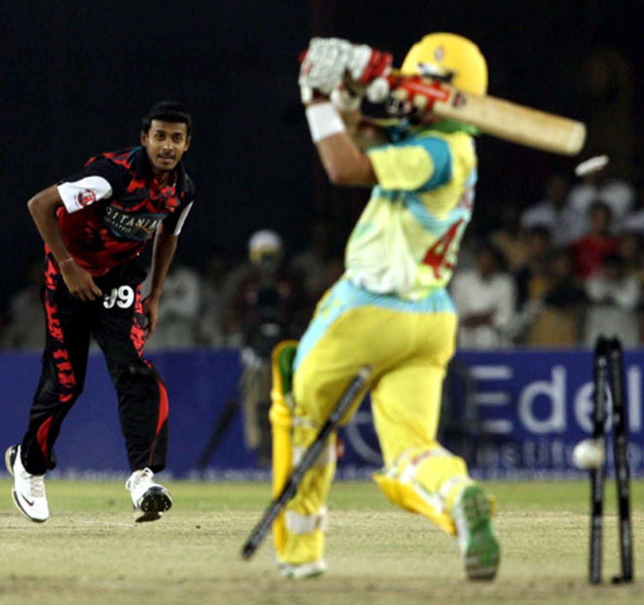 Abu Nechim scalped four, Chandigarh Lions v Kolkata Tigers, Indian Cricket League, Gurgaon, March 26, 2008
