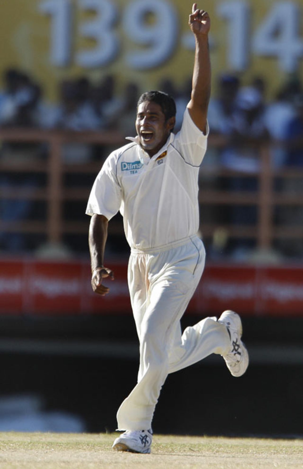 Chaminda Vaas sent West Indies packing, West Indies v Sri Lanka, 1st Test, Guyana, 5th day, March 26, 2008