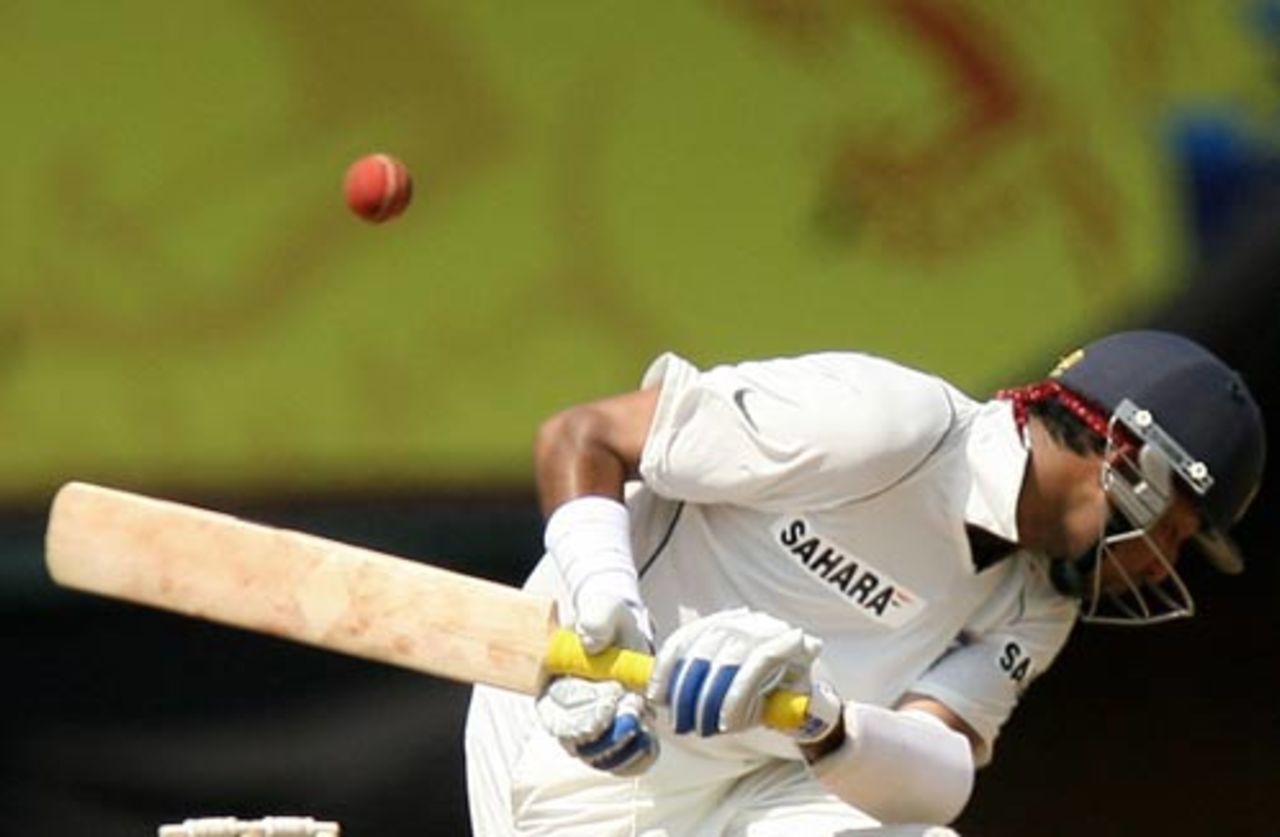 VVS Laxman moves out of harm's way, India v South Africa, 1st Test, Chennai, 4th day, March 29, 2008 