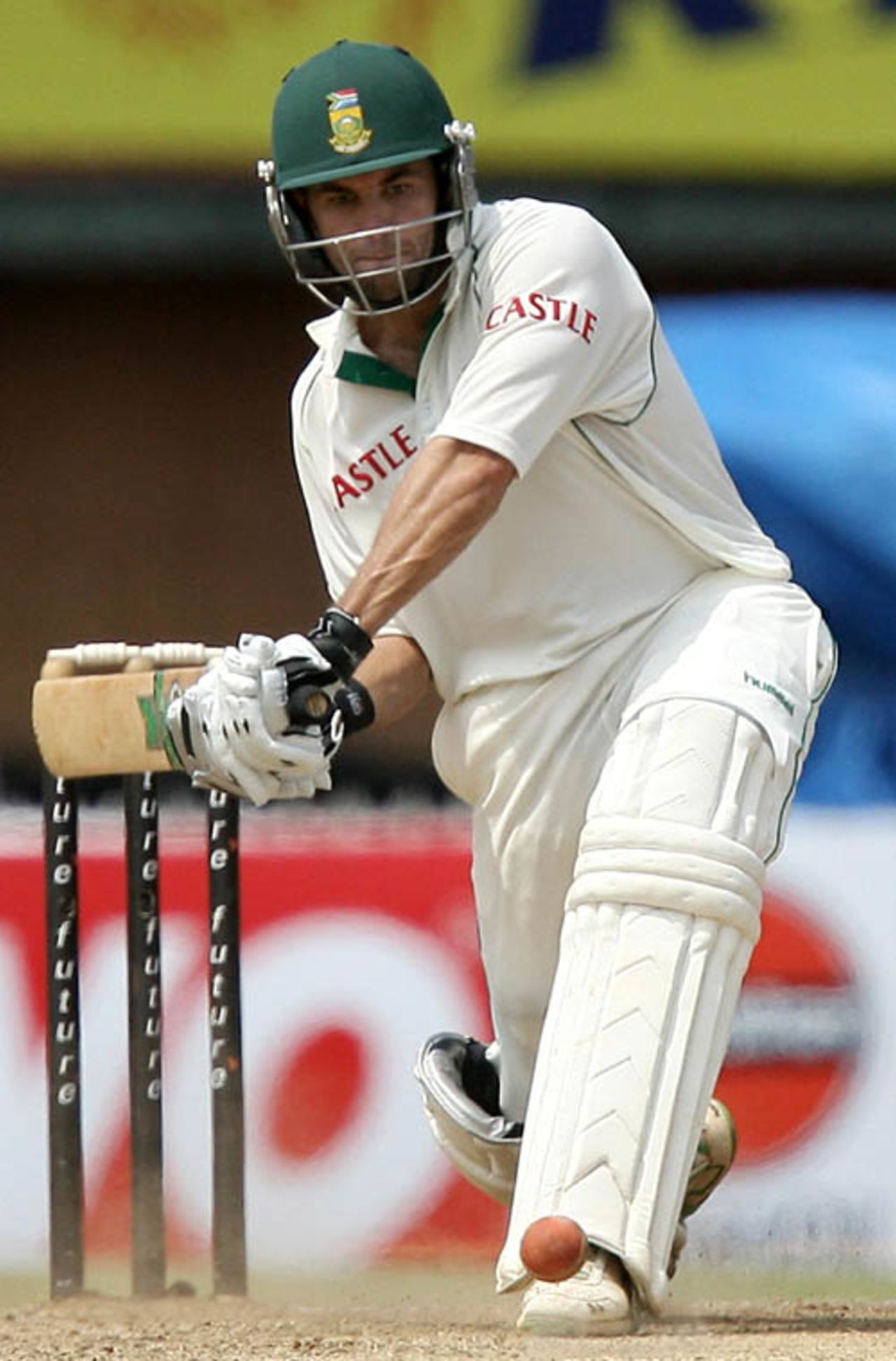 Neil McKenzie looks to play the ball off his pads, India v South Africa, 1st Test, Chennai, 5th day, March 30, 2008 
