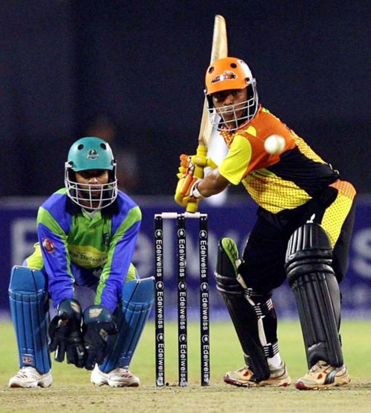 Raviraj Patel gave the Mumbai Champs hope with a 27-ball 51, Hyderabad Heroes v Mumbai Champs, Indian Cricket League, Hyderabad, March 31, 2008