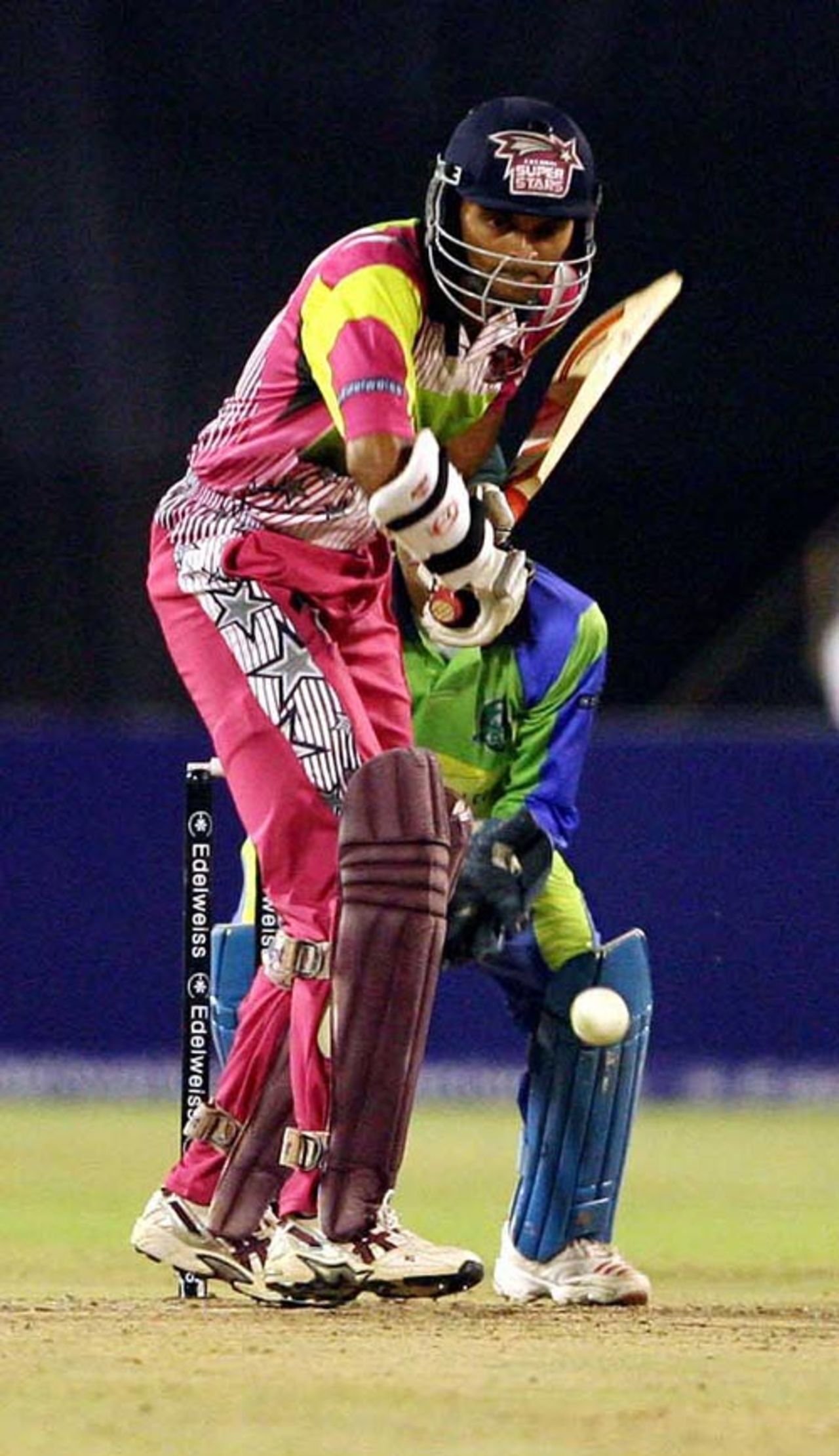 Hemang Badani's 50 off 37 balls went in vain as the Superstars lost by four runs, Hyderabad Heroes v Chennai Superstars, 1st semi-final, Indian Cricket League, Hyderabad, April 2, 2008 
