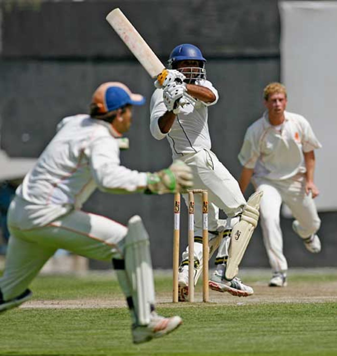 Amjad Ali pulls strongly on the second day against Netherlands, UAE v Netherlands, Intercontinental Cup, Sharjah, April 4, 2008