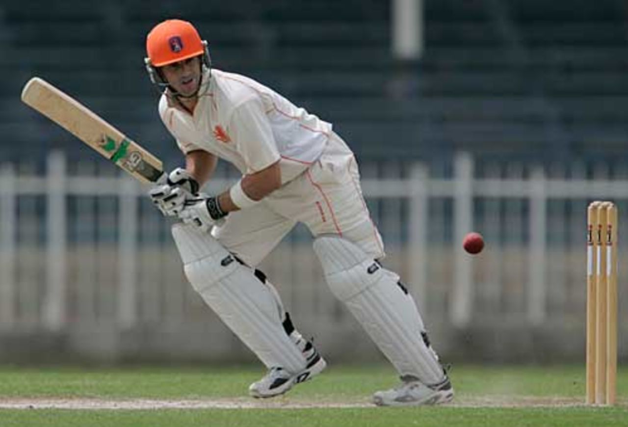 Ryan ten Doeschate works one off his pads during his 146, UAE v Netherlands, Intercontinental Cup, Sharjah, April 5, 2008