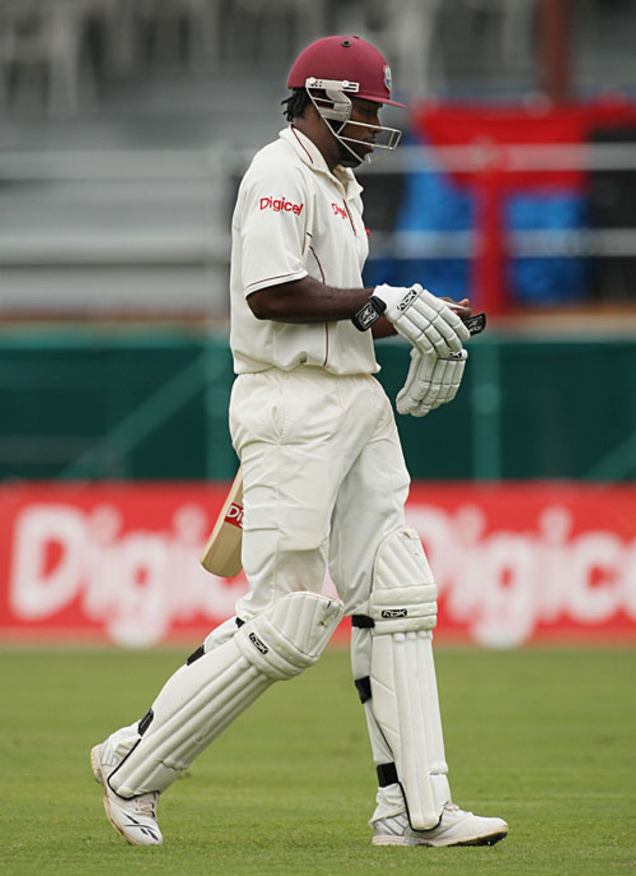 Chris Gayle was dismissed for 10,  West Indies v Sri Lanka, 2nd Test, Trinidad, 4th day, April 6, 2008 