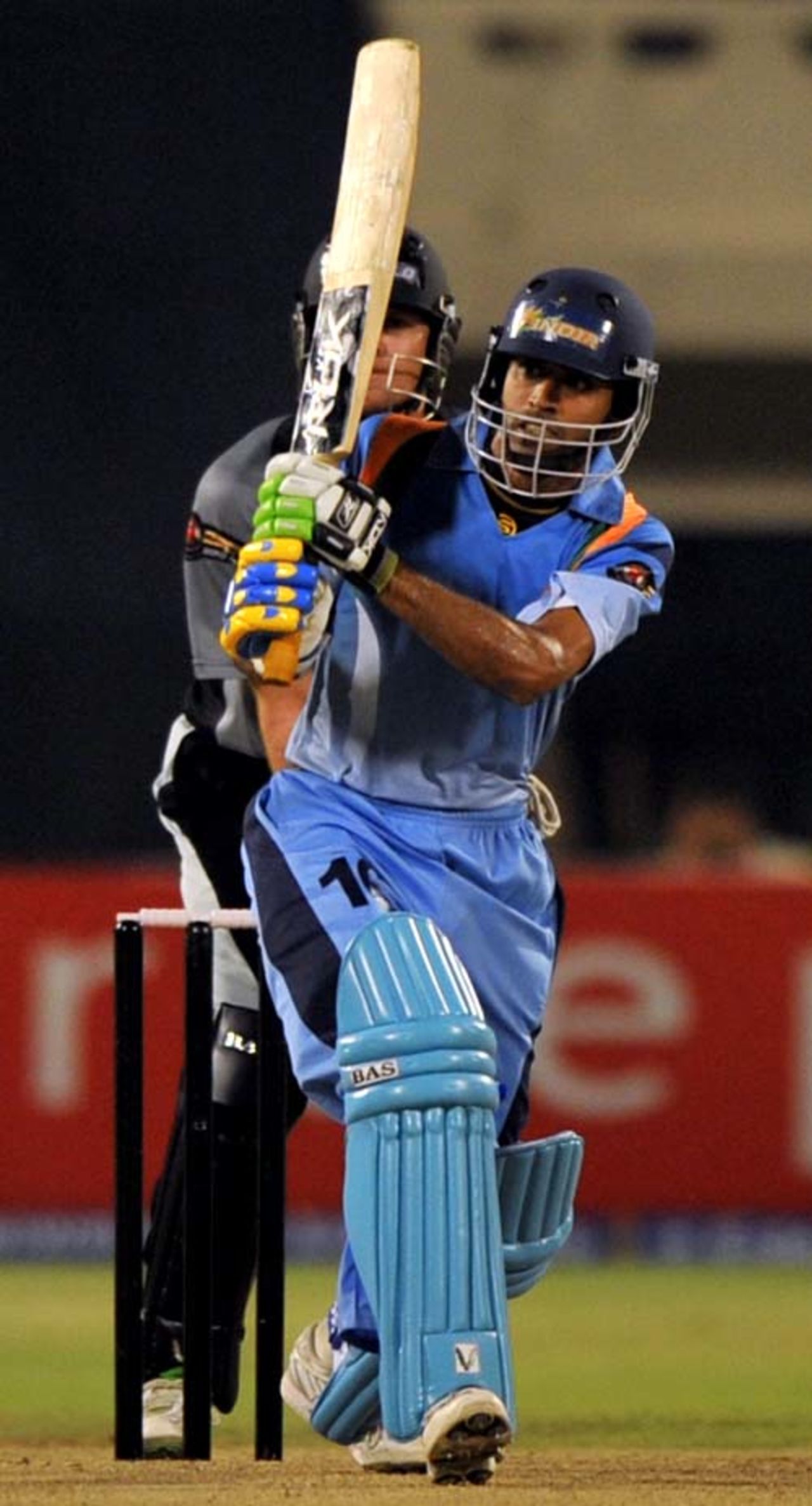 TP Singh guides one through the leg side, India XI v World XI, Indian Cricket League, Hyderabad, April 9, 2008