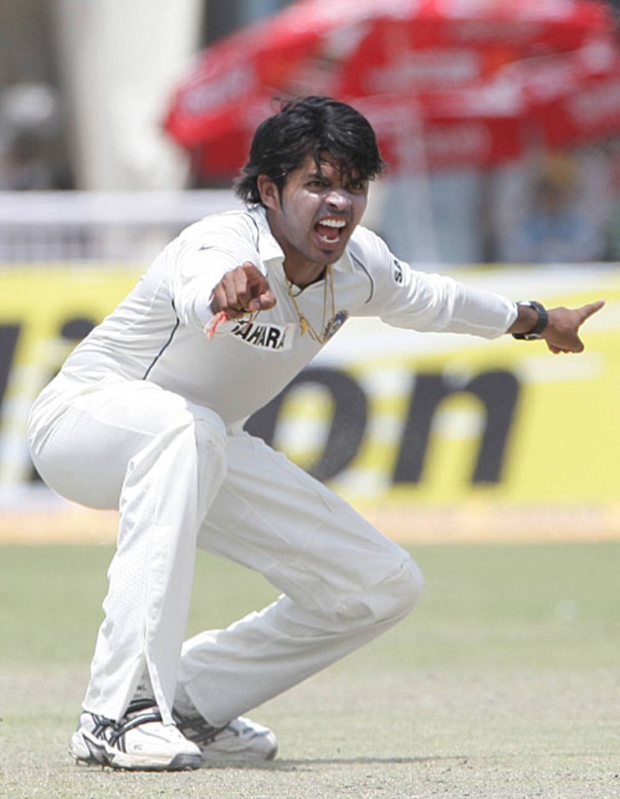 Sreesanth dismissed Neil McKenzie for 14, India v South Africa, 3rd Test, Kanpur, 3rd day, April 13, 2008