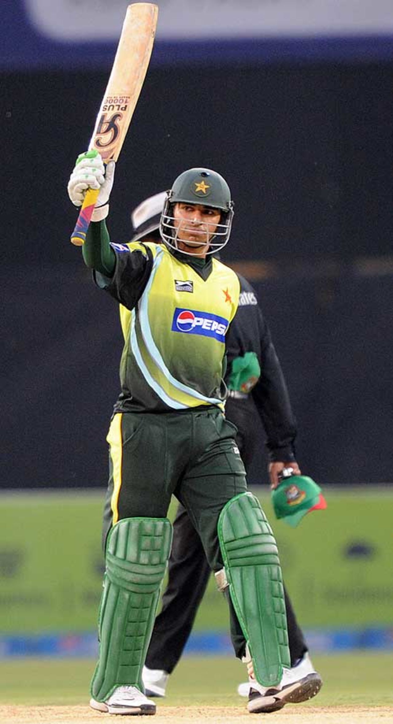 Salman Butt celebrates a hundred against Bangladesh, Pakistan v Bangladesh, 3rd ODI, Lahore, April 13, 2008