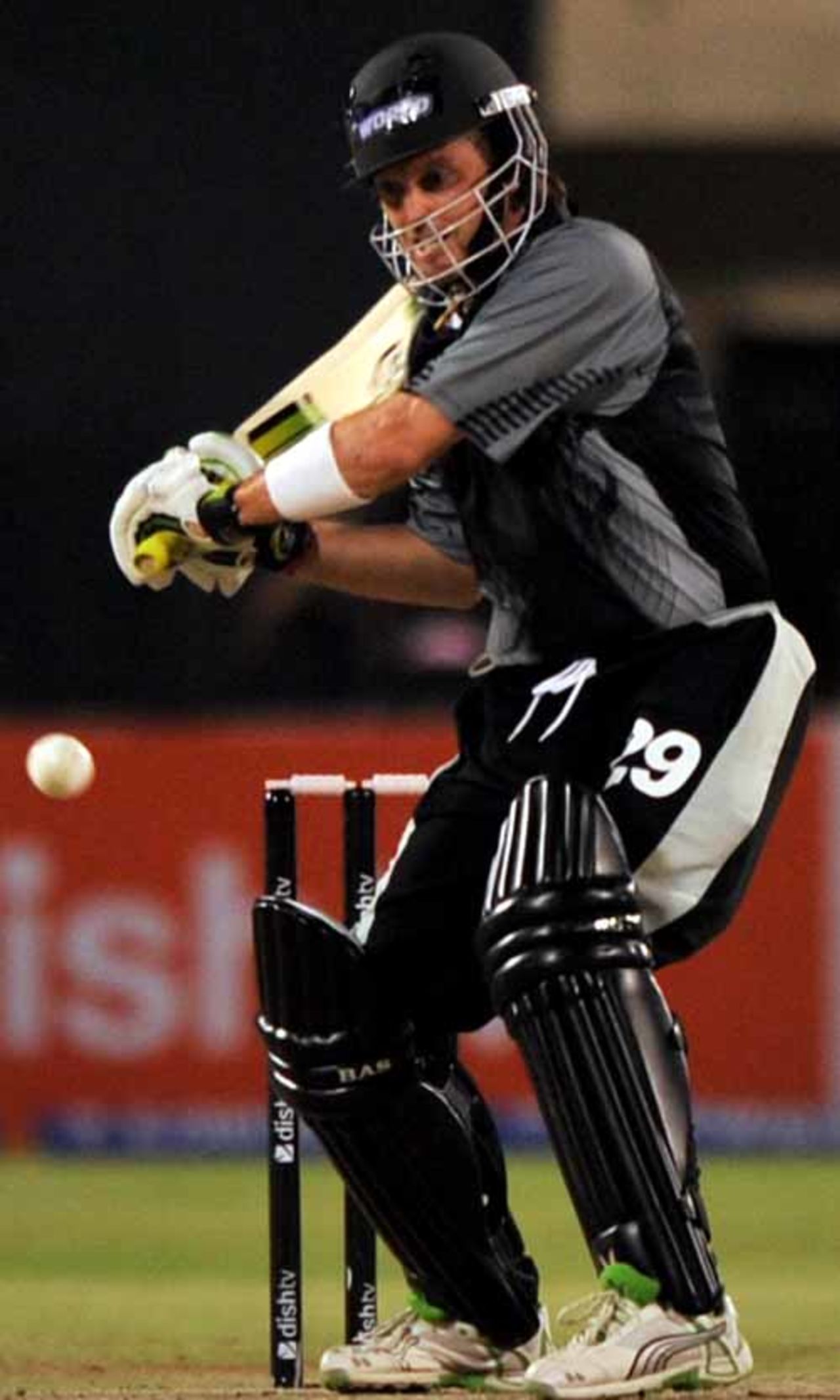 Ian Harvey powers his way to an unbeaten 52, Pakistan XI v World XI, Indian Cricket League, Hyderabad, April 14, 2008