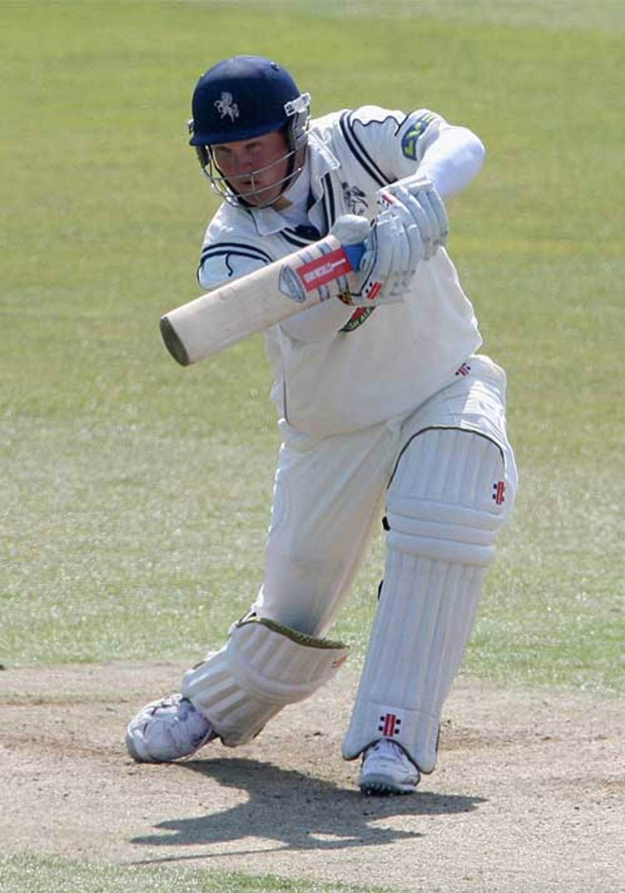Robert Key drives after Kent's rocky start, Kent v Nottinghamshire, County Championship, Canterbury, April 16, 2008