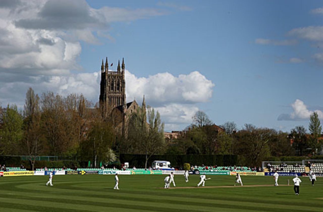After 2007's floods, New Road is a picturesque sight and pleasingly dry, Worcestershire v Leicestershire, Worcester, April 23 2008