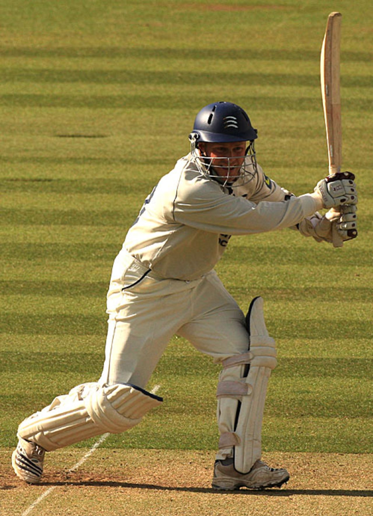 David Nash clumps one through the off side, Middlesex v Glamorgan, County Championship, Lord's, April 24, 2008