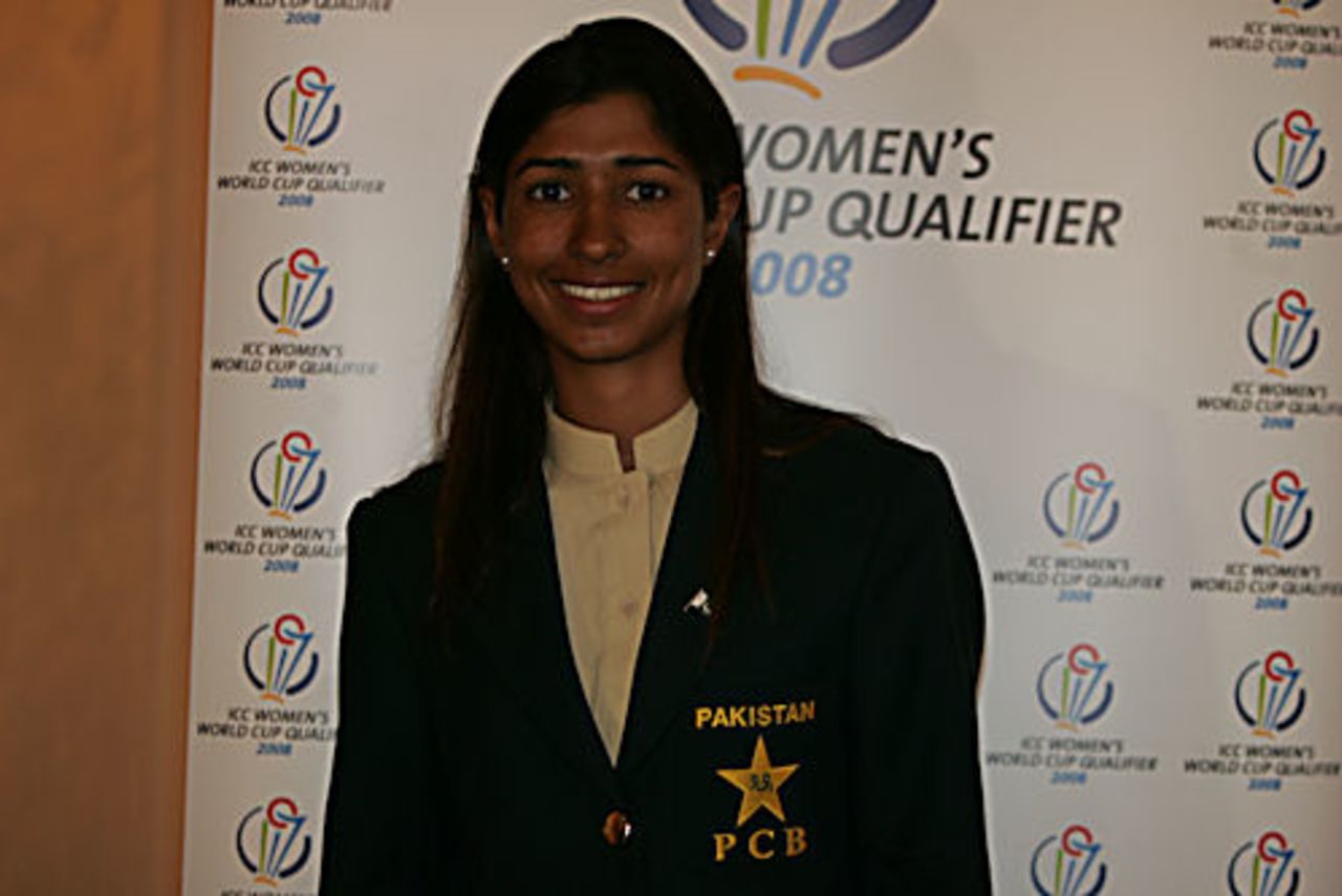 Urooj Mumtaz at the ICC World Cup qualifiers, Stellenbosch
