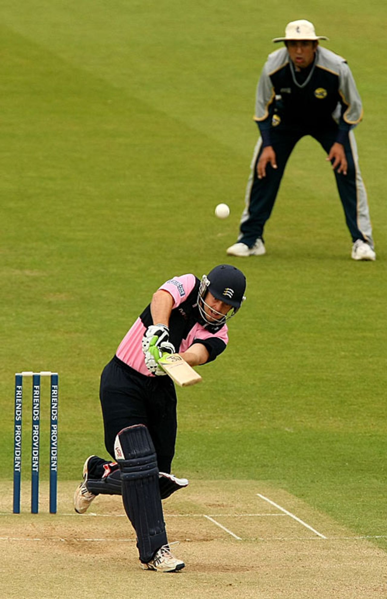 Ed Joyce hits over the top, Middlesex v Kent, Friends Provident Trophy, Lord's, April 27, 2008