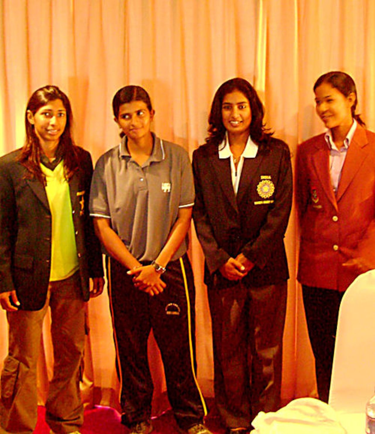 The four captains for the Asia Cup, Colombo, April 28, 2008