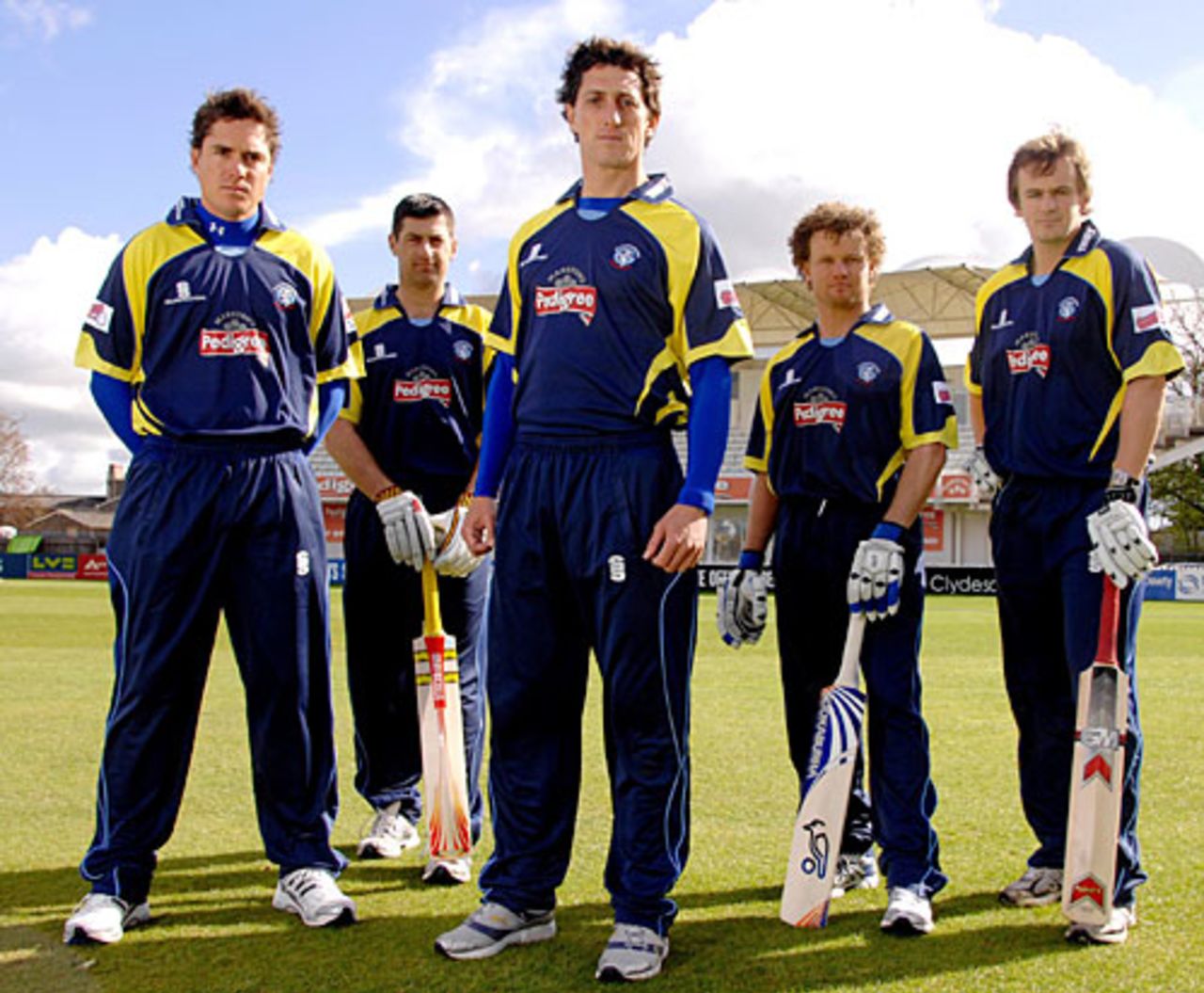 Gloucestershire model their new Twenty20 kit, May 1, 2008