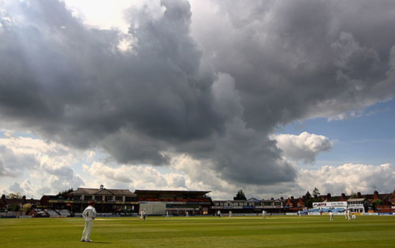A panoramic view of Wantage Road, Northamptonshire v Worcestershire, Northampton, May 2, 2008