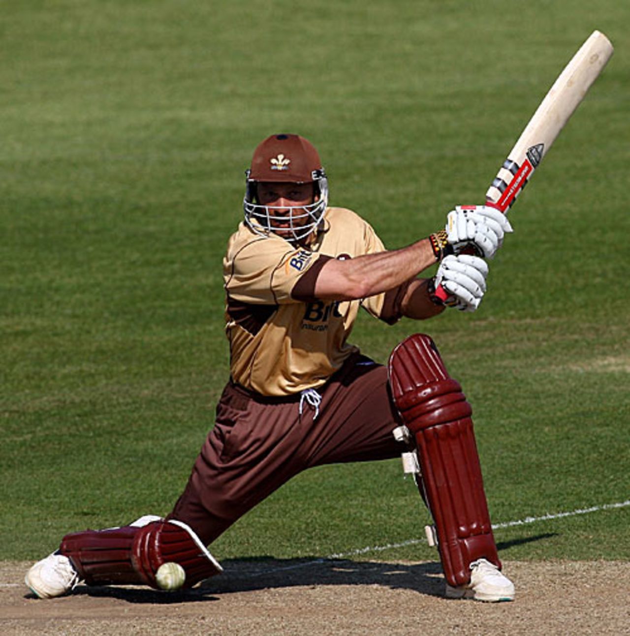 Mark Ramprakash lashes square of the wicket, Sussex v Surrey, Friends Provident Trophy, Hove, May 8, 2008