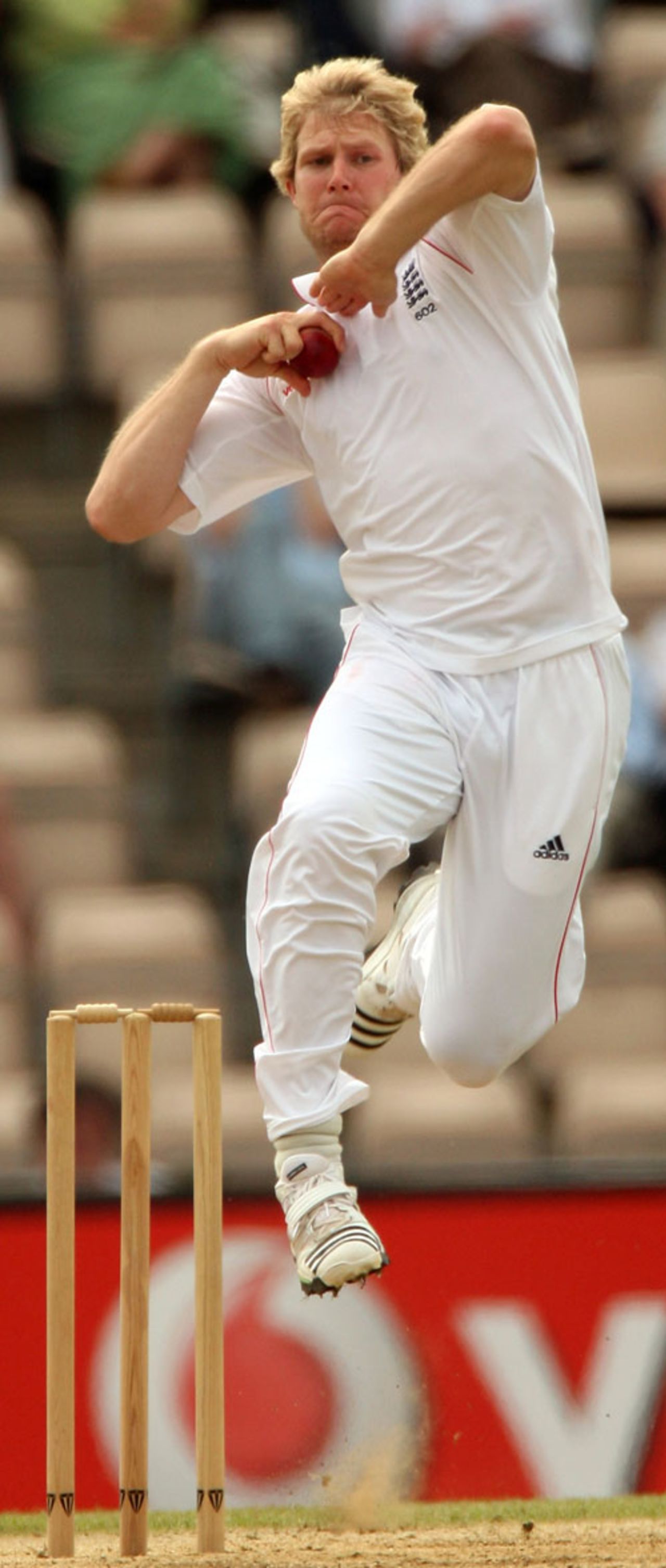Matthew Hoggard runs in to bowl, England Lions v New Zealanders, The Rose Bowl, May 9, 2008