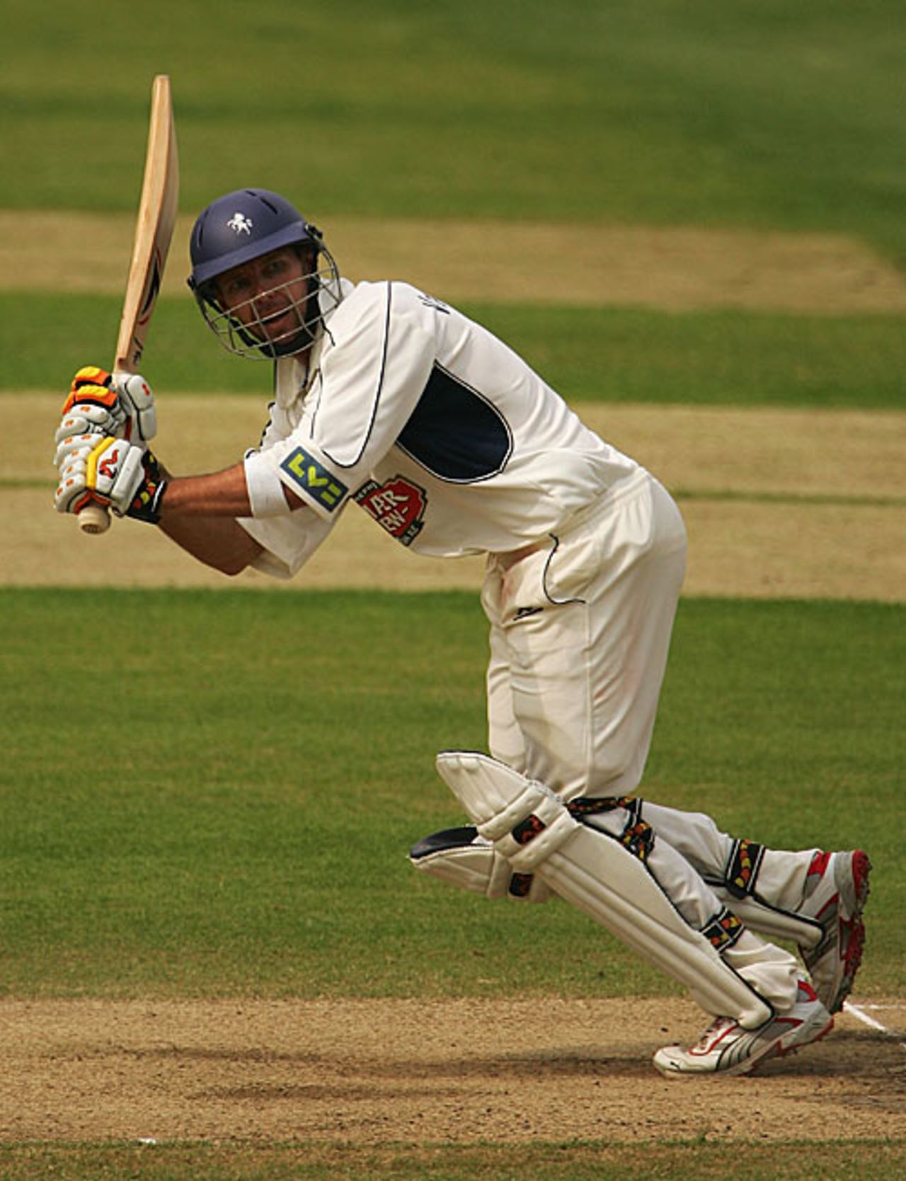 Martin van Jaarsveld whips one fine off his toes, Nottinghamshire v Kent, County Championship, Trent Bridge, May 10, 2008