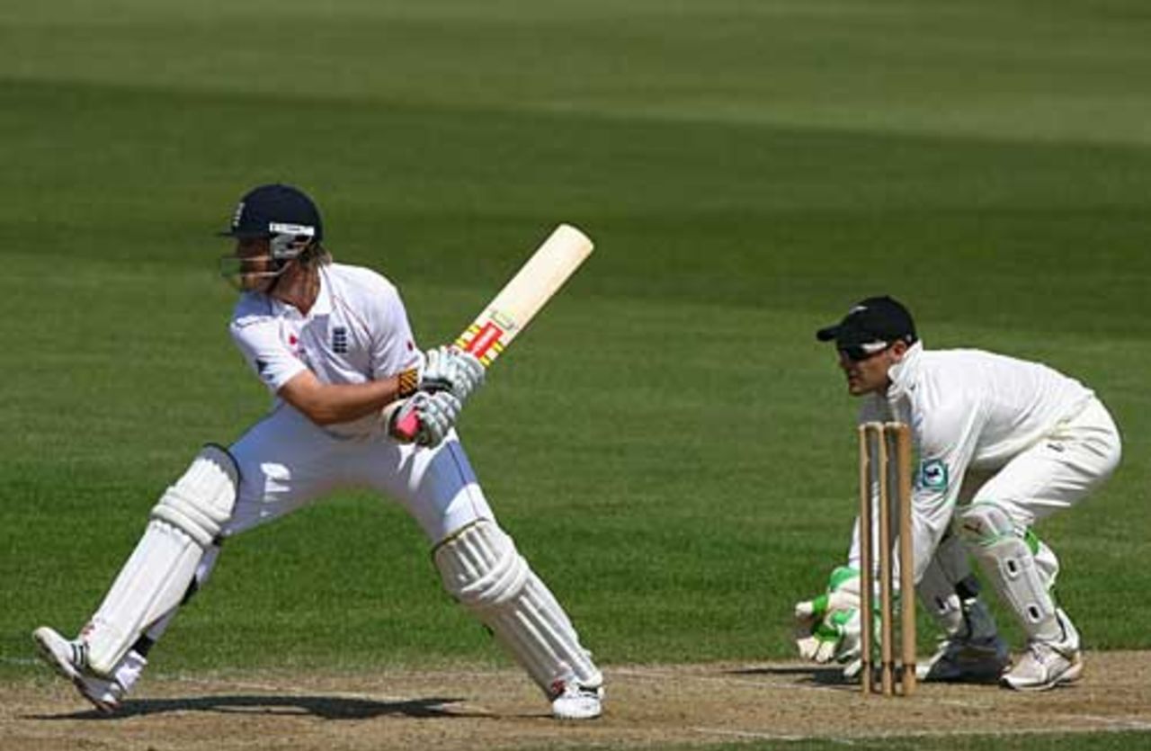 Graeme Swann brings out the reverse sweep, England Lions v New Zealanders, The Rose Bowl, May 11, 2008