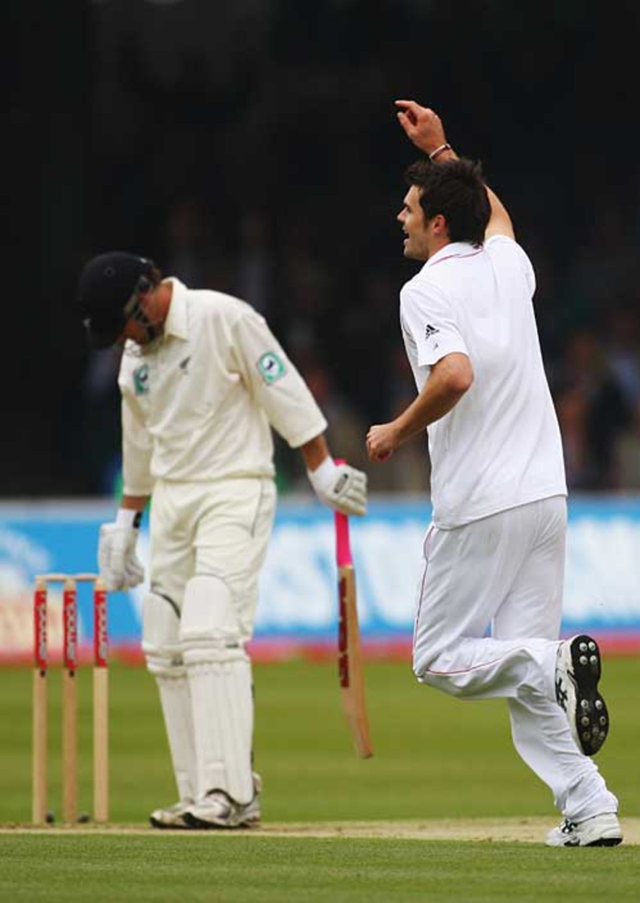James Anderson struck in his first over to remove Aaron Redmond, England v New Zealand, 1st Test, Lord's, 1st day, May 15, 2008