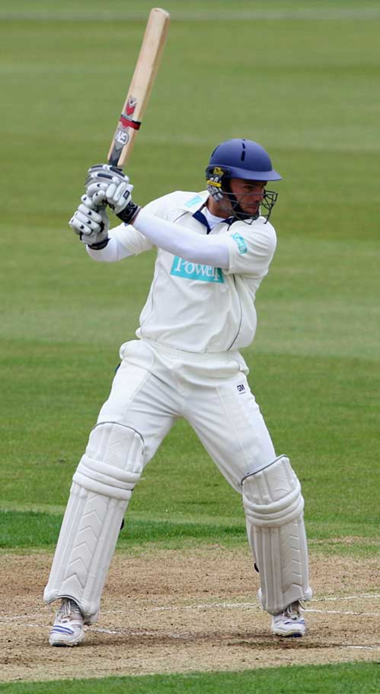 Michael Lumb carves through the off side, Hampshire v Surrey, County Championship, The Rose Bowl, May 15, 2008