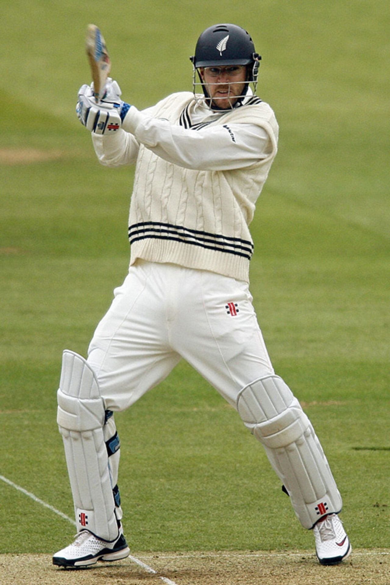 Daniel Vettori cuts fiercely during his 48, England v New Zealand, 1st Test, Lord's, 2nd day, May 16, 2008