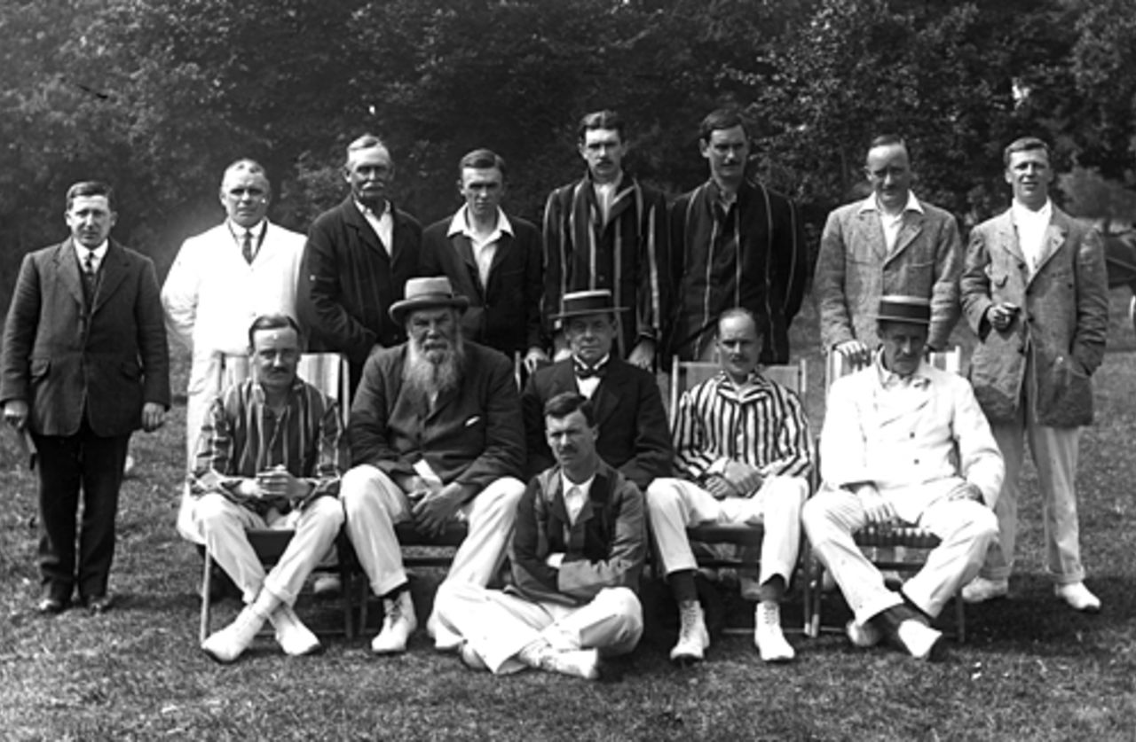 WG Grace takes centre stage in his final game, Grove Park v Eltham, July 25, 1914