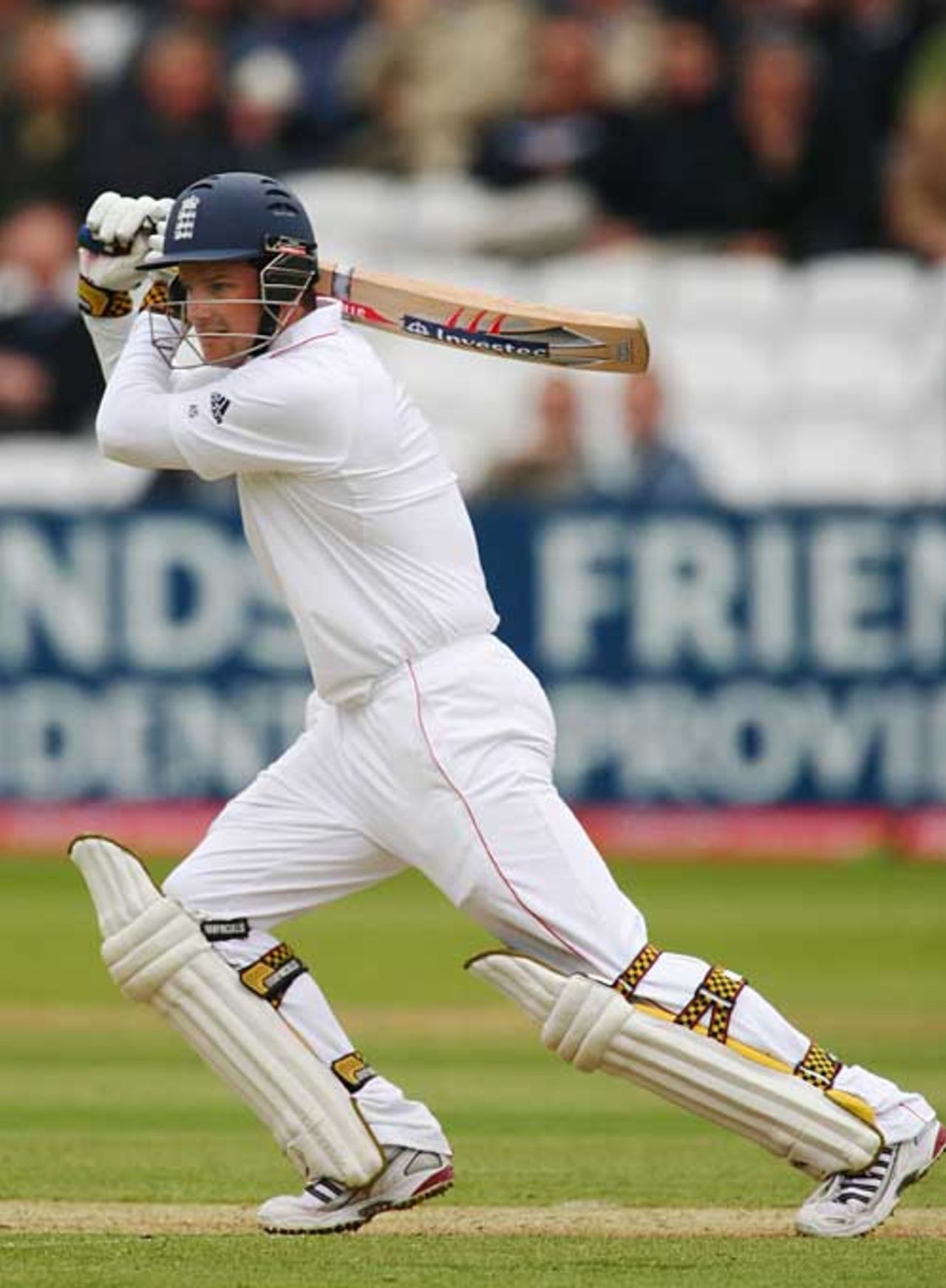 Andrew Strauss leans into a polished drive, England v New Zealand, 1st Test, Lord's, 2nd day, May 16, 2008