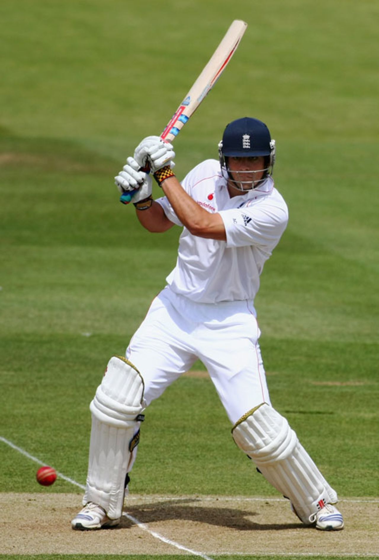 Alastair Cook cracks one to cover, England v New Zealand, 1st Test, Lord's, May 18, 2008