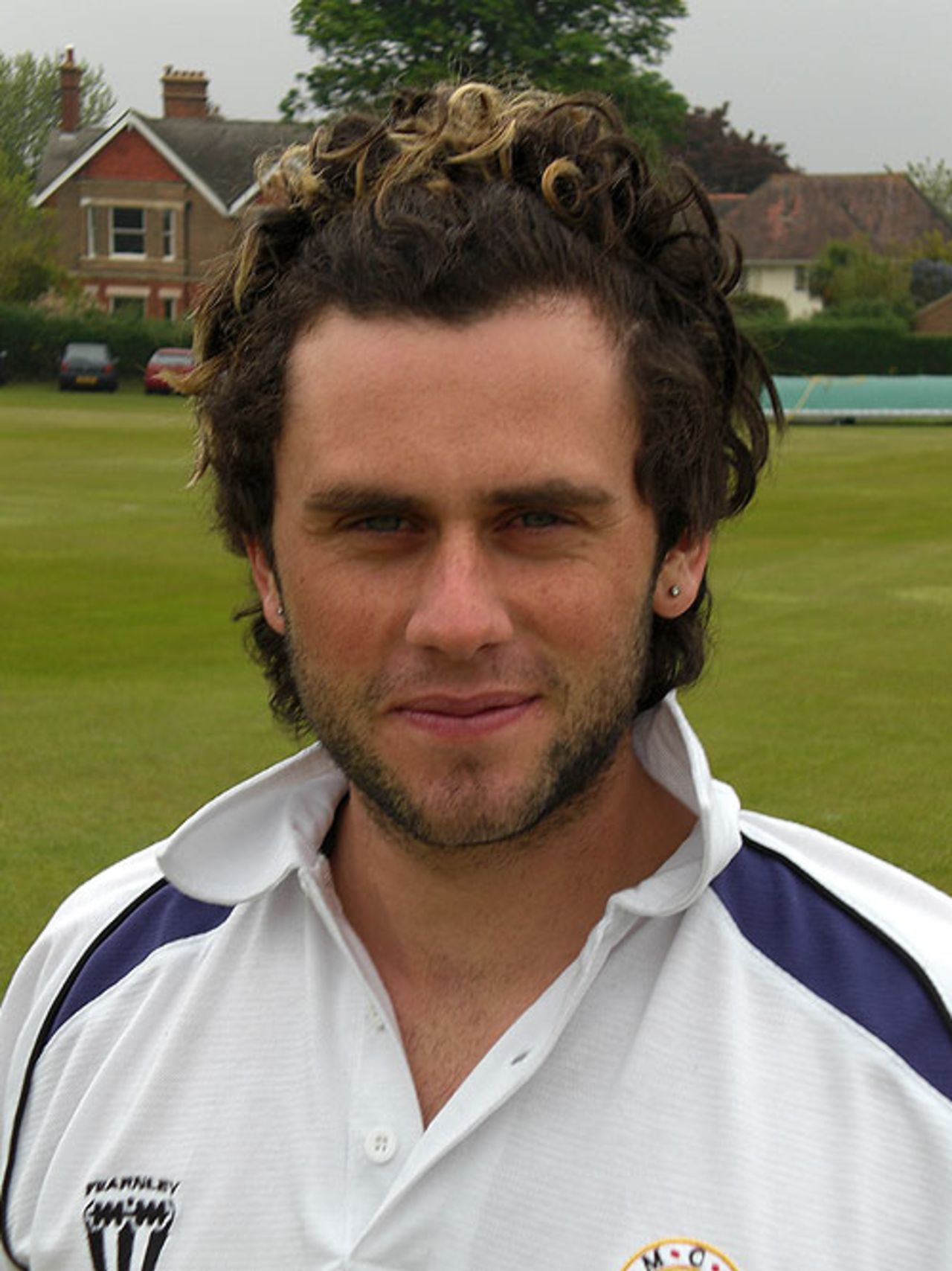 A portrait of the Loughborough cricketer, Jonathan Hughes, May 2008