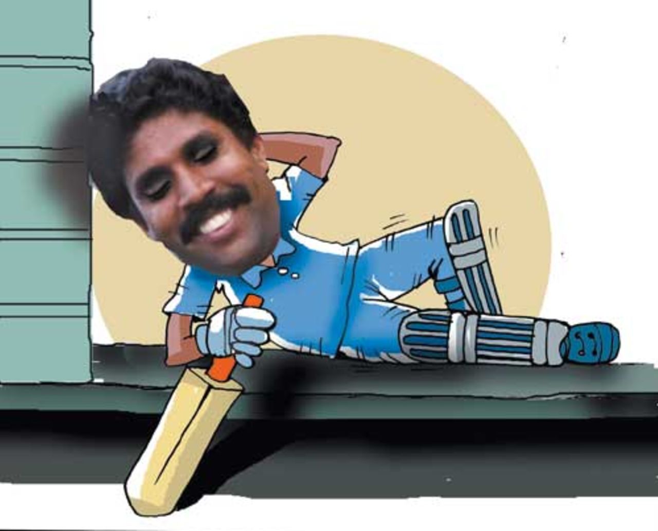 Kapil Dev illustration