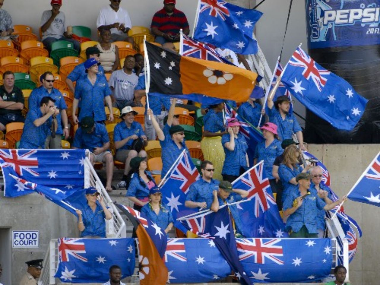 The Australian fans at Sabina Park, West Indies v Australia, 1st Test, Jamaica, May 22, 2008