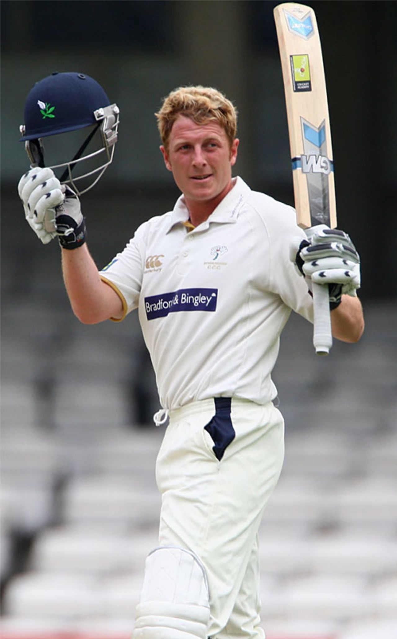 Andrew Gale takes the applause for his hundred, Surrey v Yorkshire, County Championship, The Oval, May 23, 2008