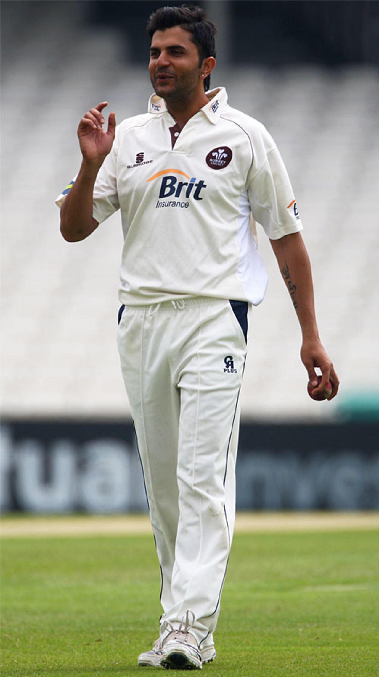 Usman Afzaal bowled unchanged on the third morning, Surrey v Yorkshire, County Championship, The Oval, May 23, 2008