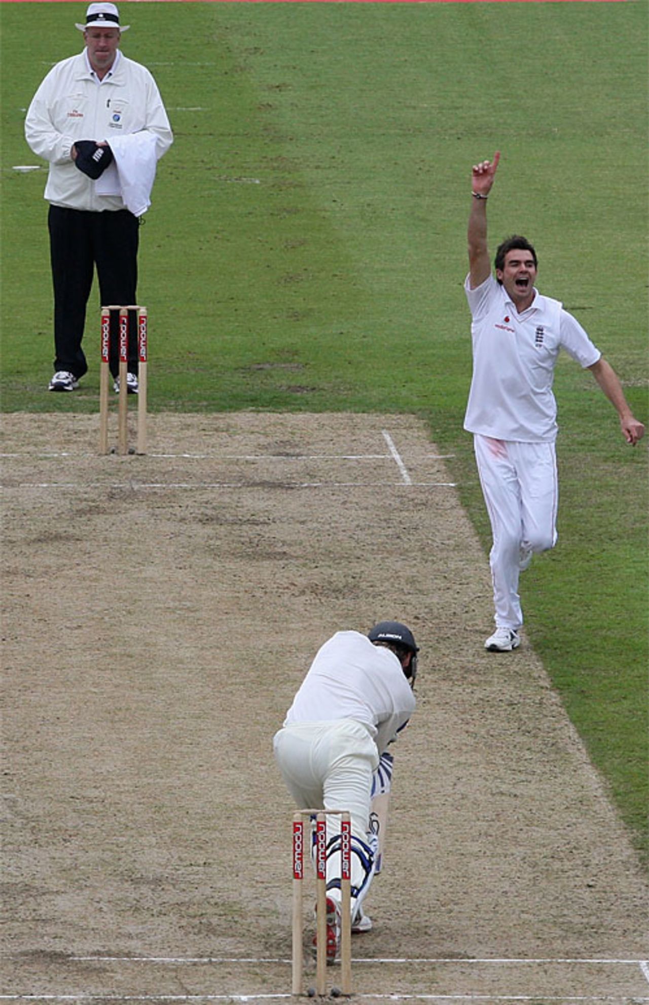 Joy unconfined for James Anderson, England v New Zealand, 2nd Test, Old Trafford, May 23, 2008