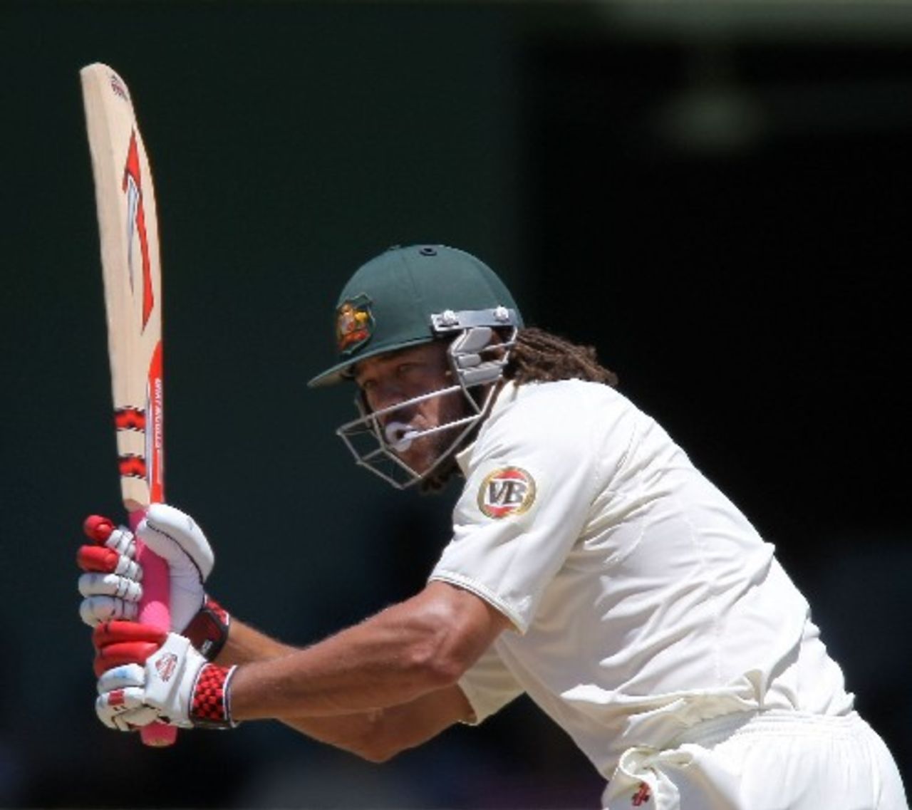 Andrew Symonds flicks one through the leg side, West Indies v Australia, 1st Test, Jamaica, May 23, 2008