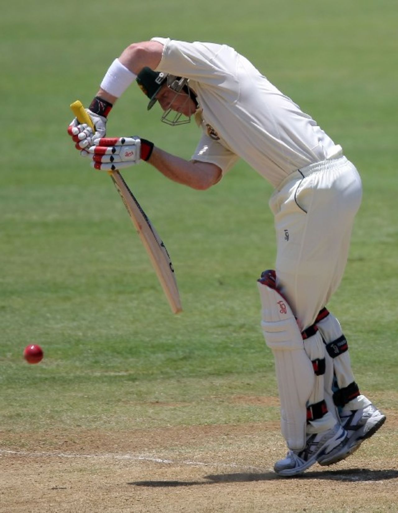 Brad Haddin plays with a straight bat, West Indies v Australia, 1st Test, Jamaica, May 25, 2008
