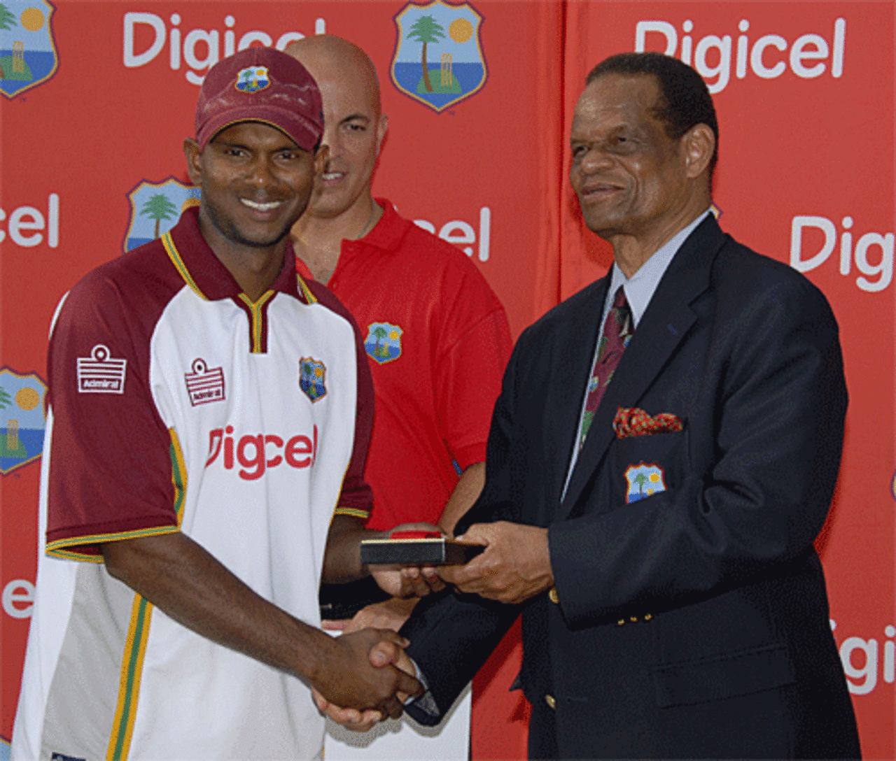 Shivnarine Chanderpaul was named Man of the Match, West Indies v Australia, 2nd Test, Antigua, June 3, 2008