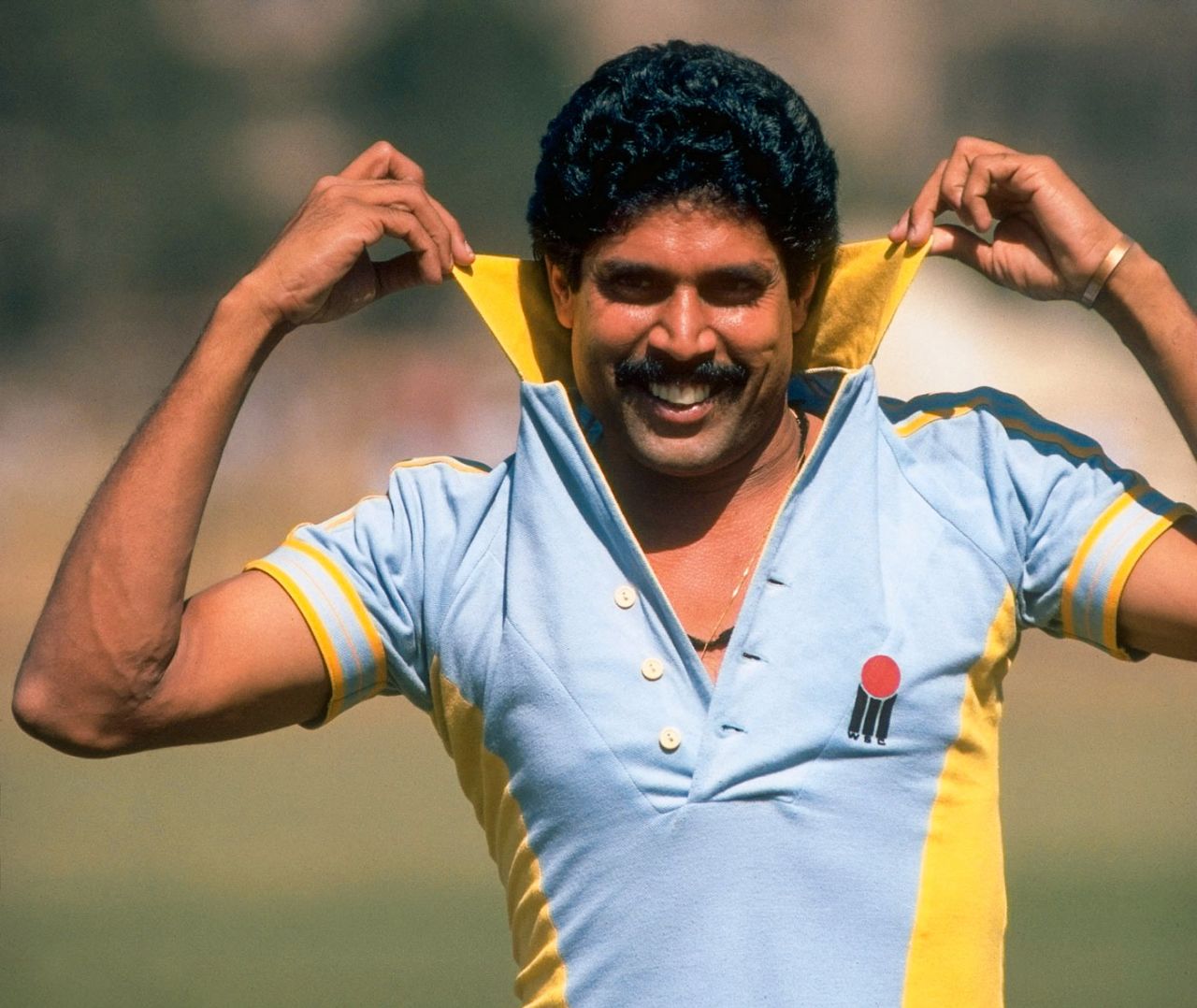 Kapil Dev poses for a photograph, November 1, 1984