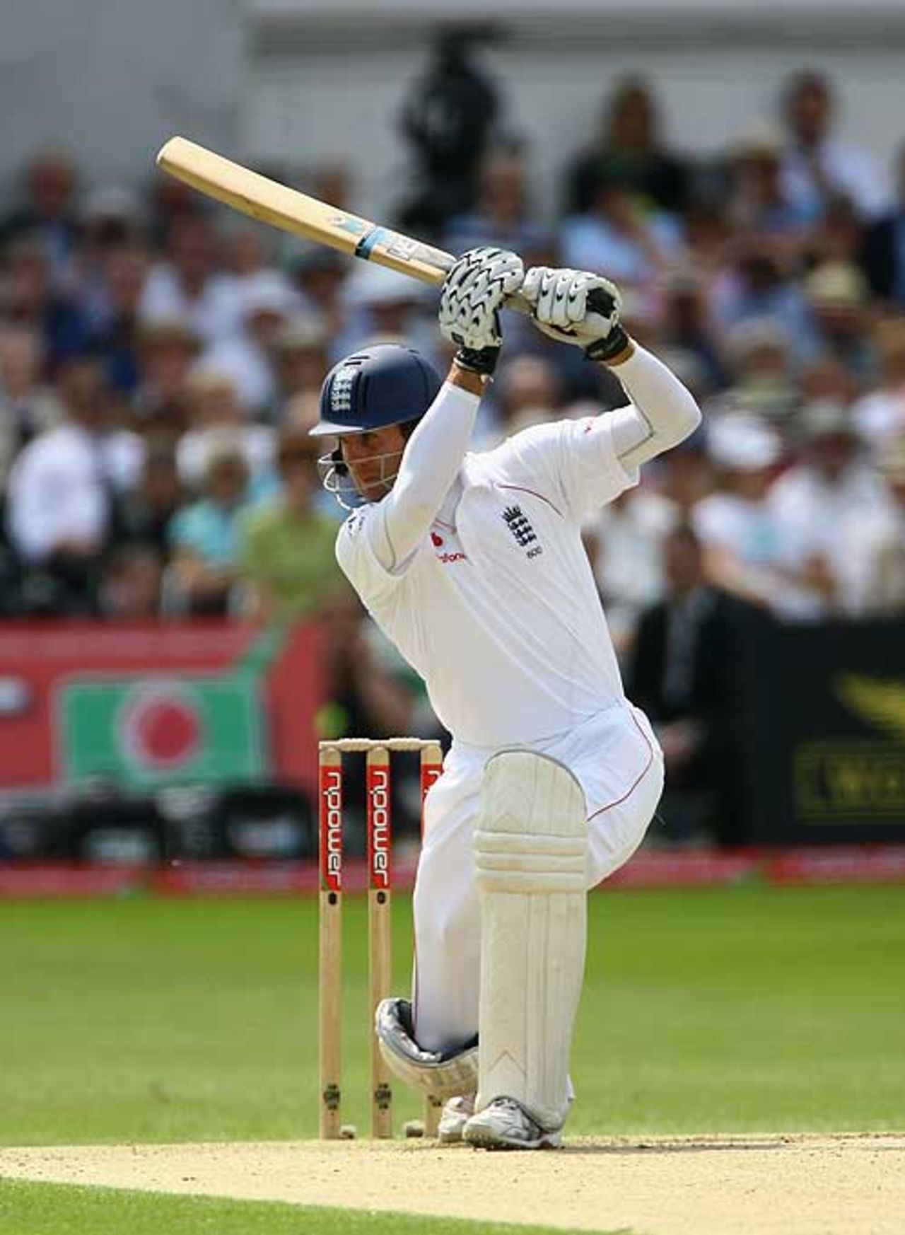 Michael Vaughan played some gorgeous shots during his brief stay, England v New Zealand, 3rd Test, Trent Bridge, June 5, 2008