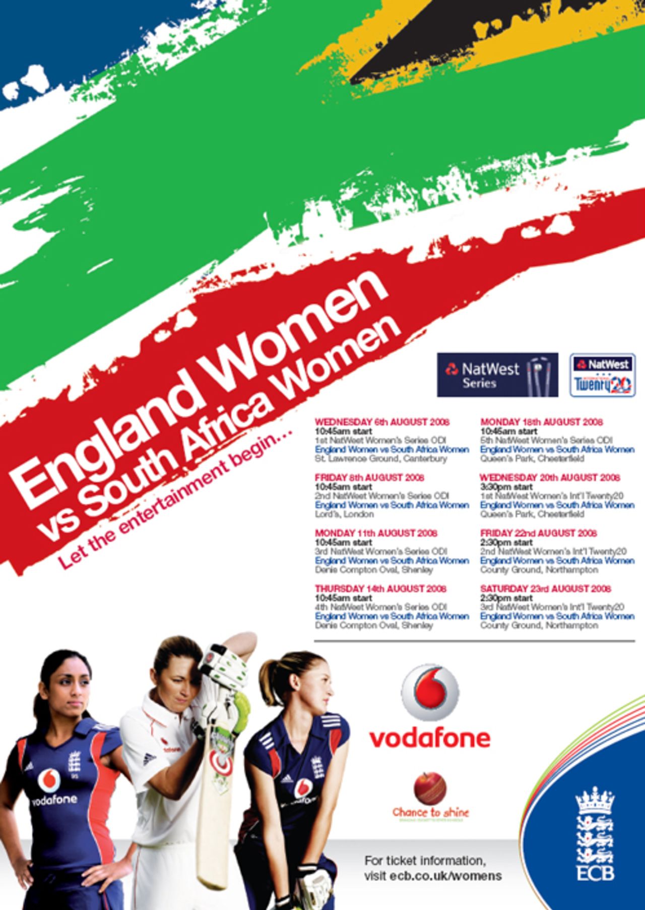 Look out South Africa - England's Isa Guha, Charlotte Edwards and Sarah Taylor are out to get you