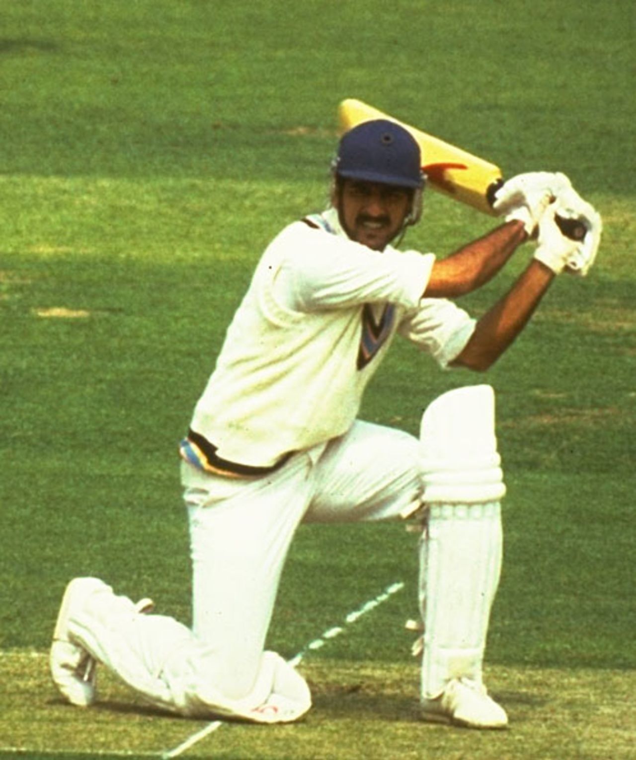 Kris Srikkanth in action during the World Cup final, India v West Indies, Lord's, June 25, 1983