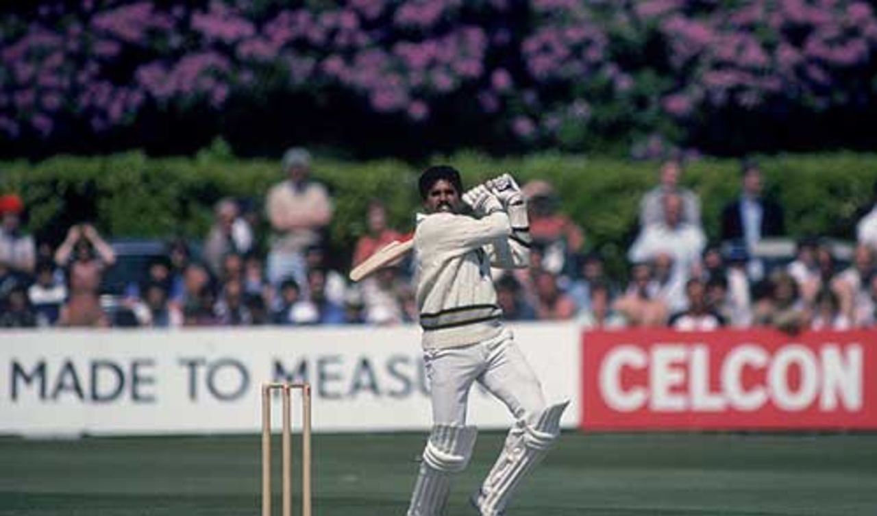 Kapil Dev crashes a boundary, India v Zimbabwe, World Cup, Tunbridge Wells, June 1, 1983
