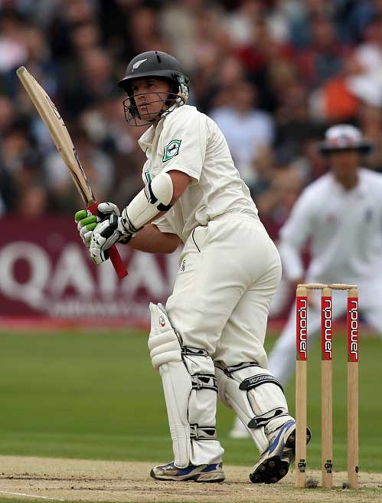 Gareth Hopkins works one off his pads, England v New Zealand, 3rd Test, Trent Bridge, June 7, 2008