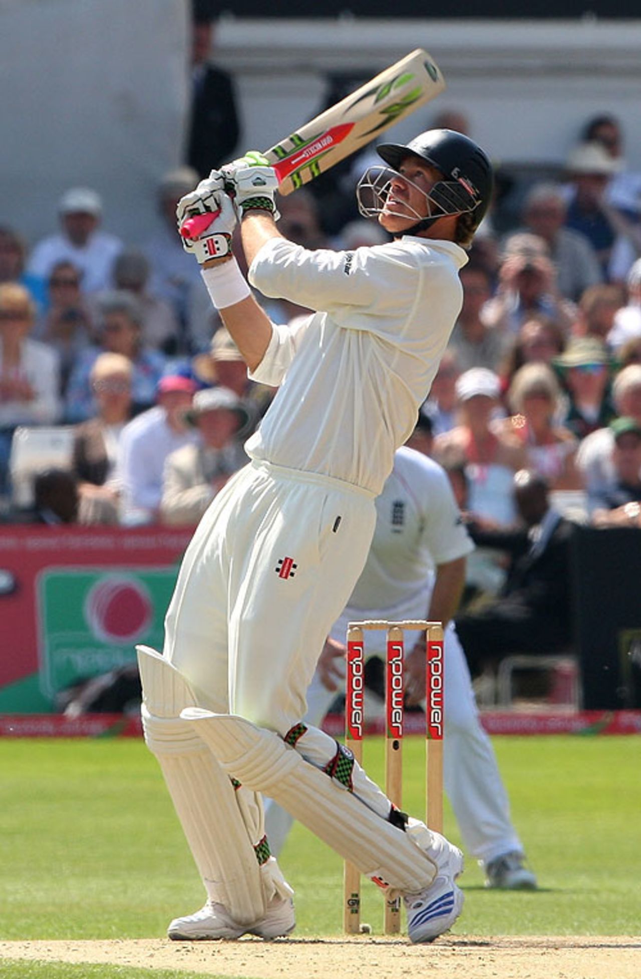 Jacob Oram hit a defiant 50 not out, England v New Zealand, 3rd Test, Trent Bridge, June 8, 2008