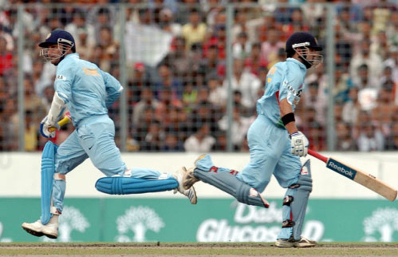 Virender Sehwag and Gautam Gambhir provided a solid platform, India v Pakistan, Kitply Cup, Mirpur, June 10, 2008