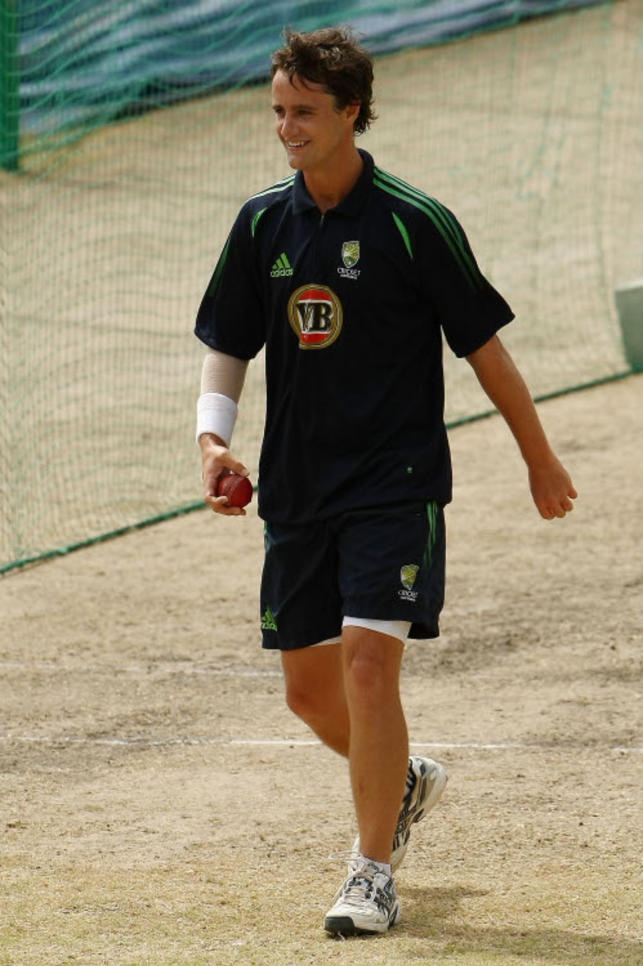 A cheerful Beau Casson on the eve of his Test debut, Barbados, June 11, 2008